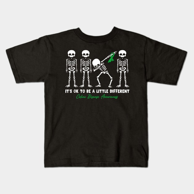 Celiac Disease Awareness It's Ok To Be A Little Different Kids T-Shirt by KHANH HUYEN